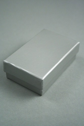 Silver Matt Finish Giftbox. Approx Size 8cm x 5cm x 3cm.