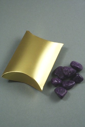 Gold Pillow Pack. Size Approx. 6.5cm x 6cm x 2cm. This Item Comes Flat Packed.