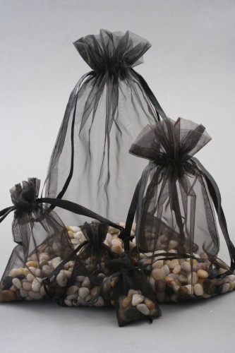 Black Organza Gift Bags