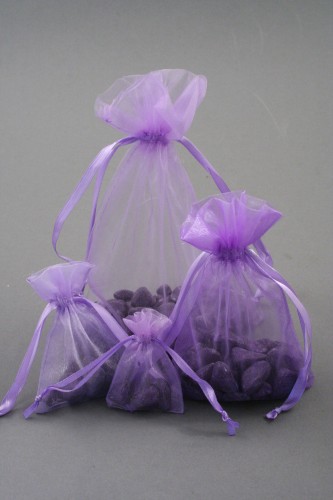 Lilac Organza Bags