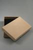 Natural Brown Kraft Paper Gift Box with Black Insert. Approx Size: 11cm x 7cm x 2.5cm. This Box has a Black Flocked Foam Pad Insert. - view 2
