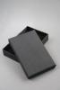 Black Giftbox with Black Flock Inner. Approx Size 7cm x 11cm x 2.2cm - view 2