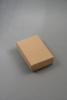 Natural Brown Kraft Paper Gift Box with Black Insert. Approx Size: 5cm x 8cm x 2.2cm. This Box has a Black Flocked Foam Pad Insert. - view 1
