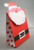 Santa Velcro Topped Christmas Gift Box. Approx Size 16cm x 12cm x 6cm - view 1