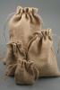 Natural Sack Cloth Drawstring Gift Bag. Approx 25cm x 18cm - view 2