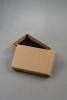 Natural Brown Kraft Paper Gift Box with Black Insert. Approx Size: 5cm x 8cm x 2.2cm. This Box has a Black Flocked Foam Pad Insert. - view 2
