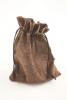 Walnut Jute Effect Drawstring Gift Bag. Approx 20cm x 15cm - view 1