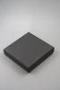Black Giftbox with Black Flock Inner. Approx Size 8.5cm x 8.5cm x 2.2cm - view 1