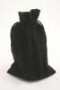 Black Colour Drawstring Cotton Rich Gift Bag 80% Cotton / 20% Polyester Mix. Approx 25cm x 18cm - view 1