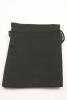 Black Colour Drawstring Cotton Rich Gift Bag 80% Cotton / 20% Polyester Mix. Approx 13cm x 10cm - view 2