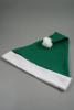 Christmas Santa Hat in Green with White Trim. Approx Circumference 58cm - 60cm - view 1