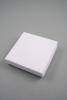 White Giftbox with White Flocked Inner. Approx Size 9cm x 9cm x 2cm - view 2