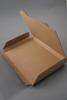 Natural Brown Card Fold Flat Packing Box. Approx Size: 23cm x 16cm x 2cm. - view 1