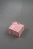 Gift Box with Satin Ribbon Detail. In Pink and Lilac. Size 5cm x 5cm x 3cm - view 2