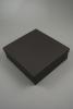 Black Giftbox with Black Flock Inner. Size 16cm x 15cm x 5cm - view 2