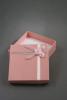 Gift Box with Satin Ribbon  and Rosebud Design. In Pink and Lilac (6 of each). Size 9cm x 9cm x 3cm - view 3