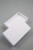 White Giftbox with White Flocked Inner. Approx Size 8cm x 5cm x 2.2cm - view 1