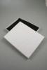 Silver Glitter Gift Box. Size Approx 18cm x 14cm x 2.5cm. This box has a black flocked foam pad insert - view 1