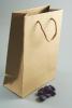 Natural Brown Paper Gift Bag with Corded Handle. Approx Size 20cm x 14cm x 7cm - view 1