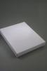 White Giftbox with White Flocked Inner. Approx Size 18cm x 14cm x 2.6cm. - view 1