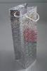 Silver Holographic Foil Bottle Gift Bag with White Corded Handles. Approx Size 34cm x 10cm x 9cm - view 2